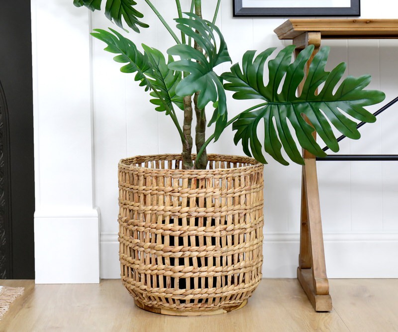 Logan Natural Basket Planter - Large