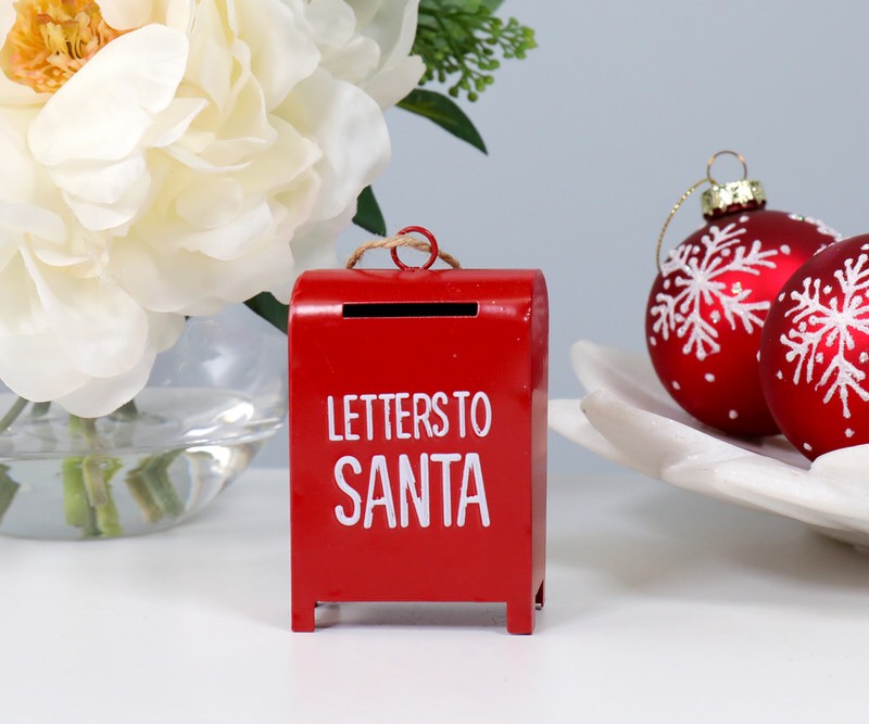 Red Mailbox Decoration - Letters to Santa