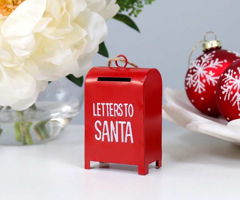 Red Mailbox Decoration - Letters to Santa