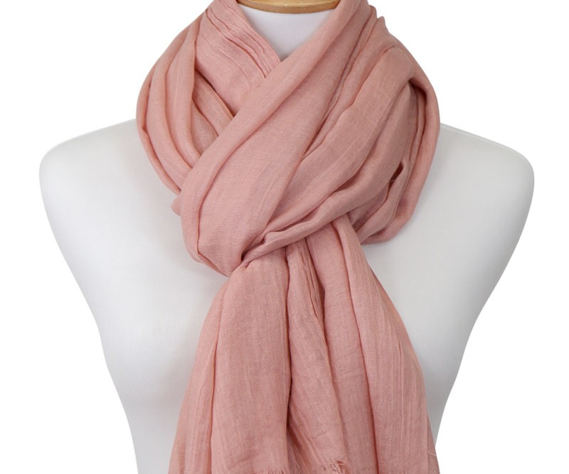 Bianca Pink Muslin Scarf