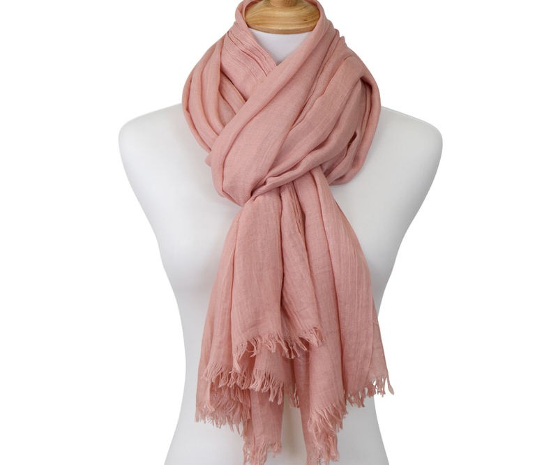 Bianca Pink Muslin Scarf