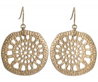 Pascal Gold Sun Disc Earrings