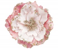 Peony Rose Pink Velvet Flower Tree Decoration