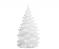 Christmas Tree Flameless Candle - Nordic White - Remote Enabled