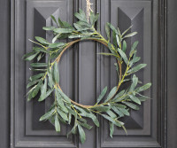 Tuscan Olive Leaf Christmas Wreath