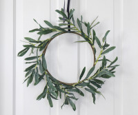 Tuscan Olive Leaf Christmas Wreath