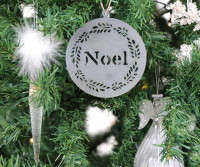 Noel Vintage Tin Christmas Decoration