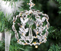 Gemstone Vintage Crown Tree Decoration