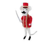 Soldier Felt Mouse Tree Decoration