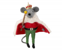 His Highness Felt Mouse Tree Decoration