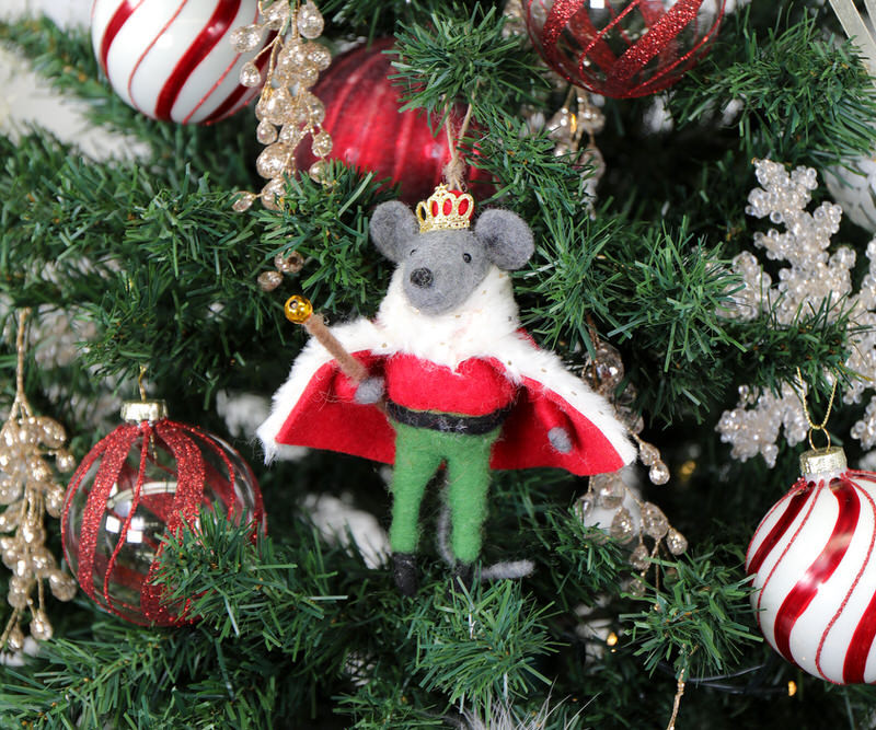 His Highness Felt Mouse Tree Decoration