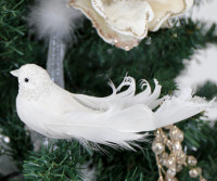 Liberty White Bird Tree Decoration