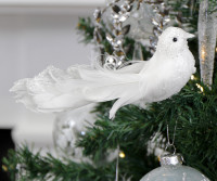 Liberty White Bird Tree Decoration