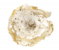 Peony Ivory Velvet Flower Tree Decoration