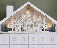 Winter Wonderland Advent Calendar with Lights