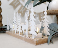 Midwinter Scene Tealight Holder