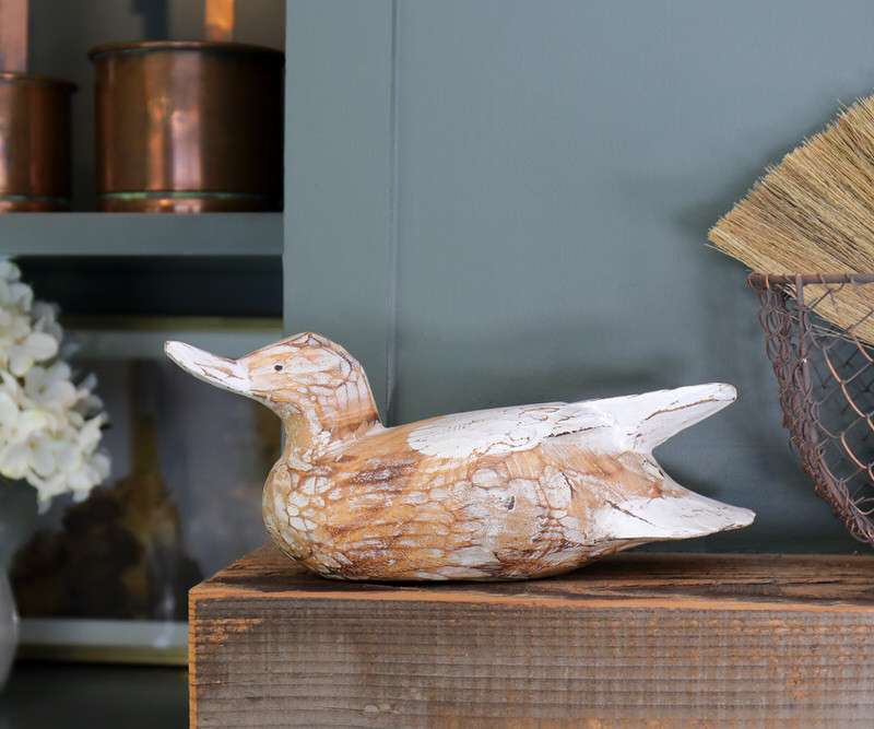 Large Aylesbury Wooden Duck Decor