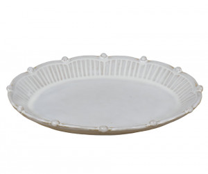 Oval Bistrot Beaded Serving Dish