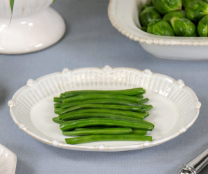 Oval Bistrot Beaded Serving Dish