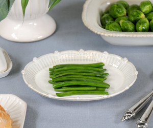 Oval Bistrot Beaded Serving Dish