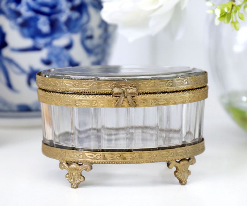 Eloise Antique Gold Trinket Box