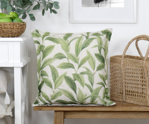 Kingsland Green Leaf Cushion