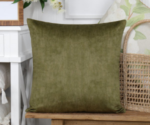 Somerset Moss Green Velvet Cushion