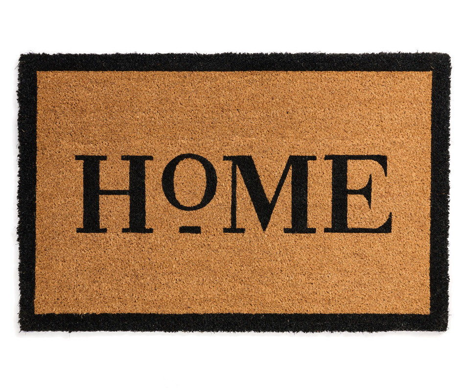 Black Sloane Home Doormat