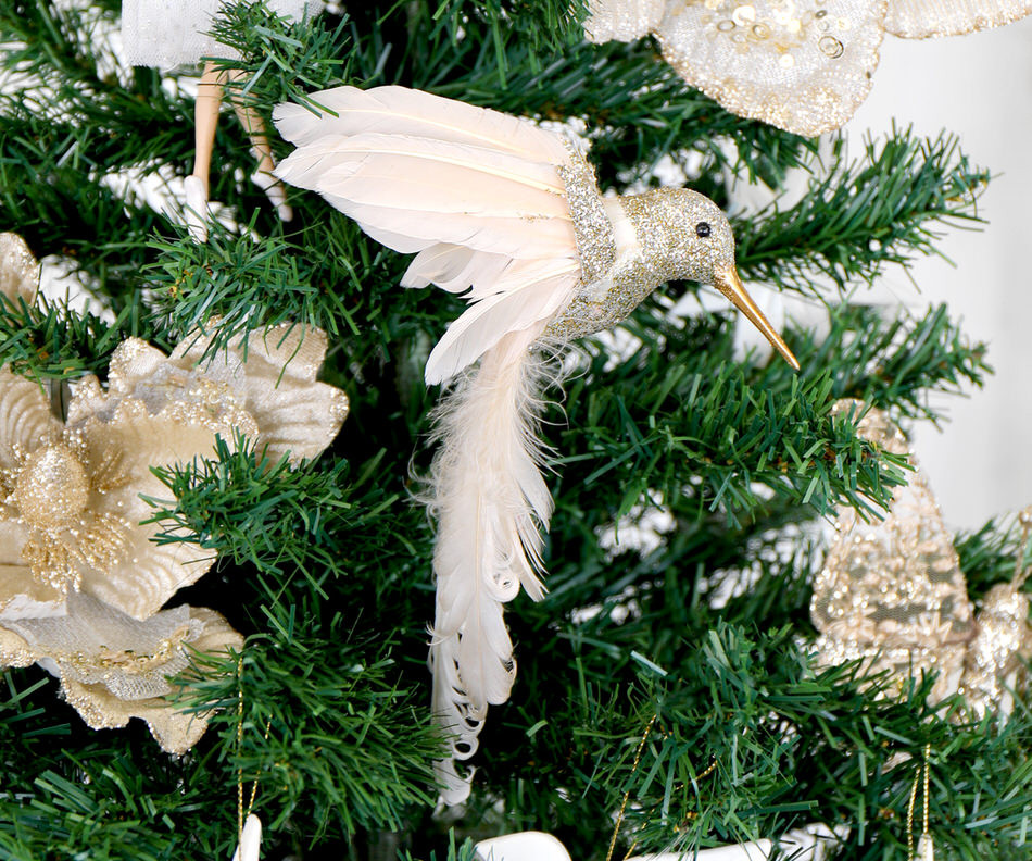 Athena Blush Hummingbird Tree Decoration