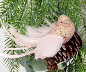 Amelie Pink Bird Tree Decoration