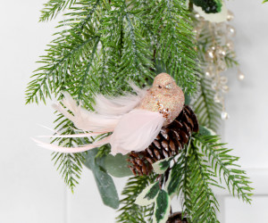 Amelie Pink Bird Tree Decoration