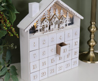 Winter Wonderland Advent Calendar with Lights