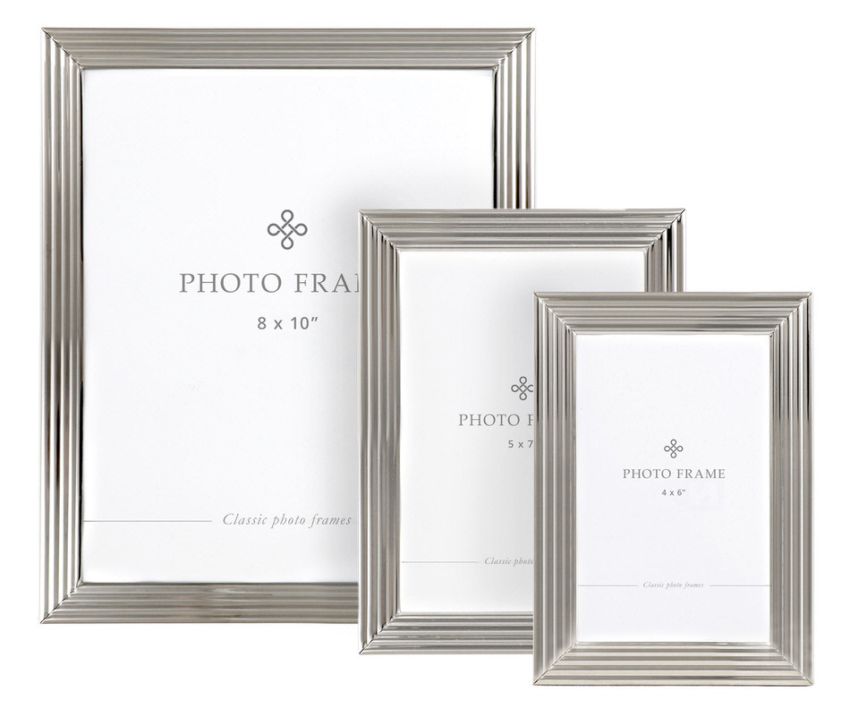 Chadstone Ribbed Silver Photo Frame 4x6