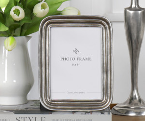 Esther Antique Silver Photo Frame 5x7