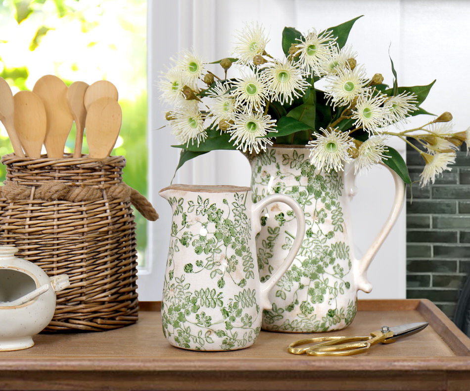 Large Greenaway Floral Jug