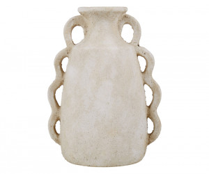 Adriana Wave Handle Cream Vase