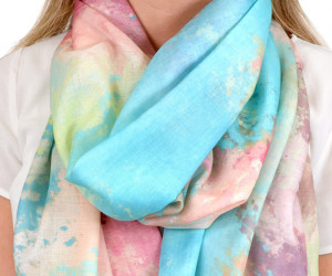 Spring Morning Watercolour Scarf