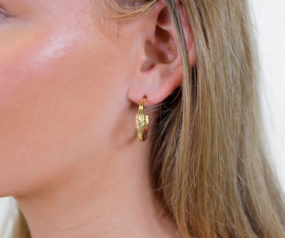 Eternal Gold Knot Hoop Earrings