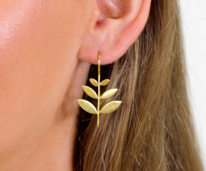 Kailani Gold Leaf Earrings