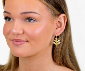 Kailani Gold Leaf Earrings