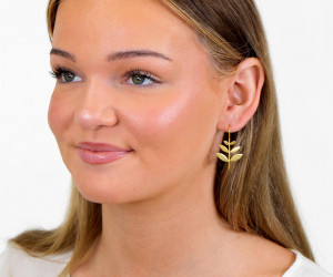 Kailani Gold Leaf Earrings