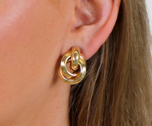 Aria Gold Knot Earrings