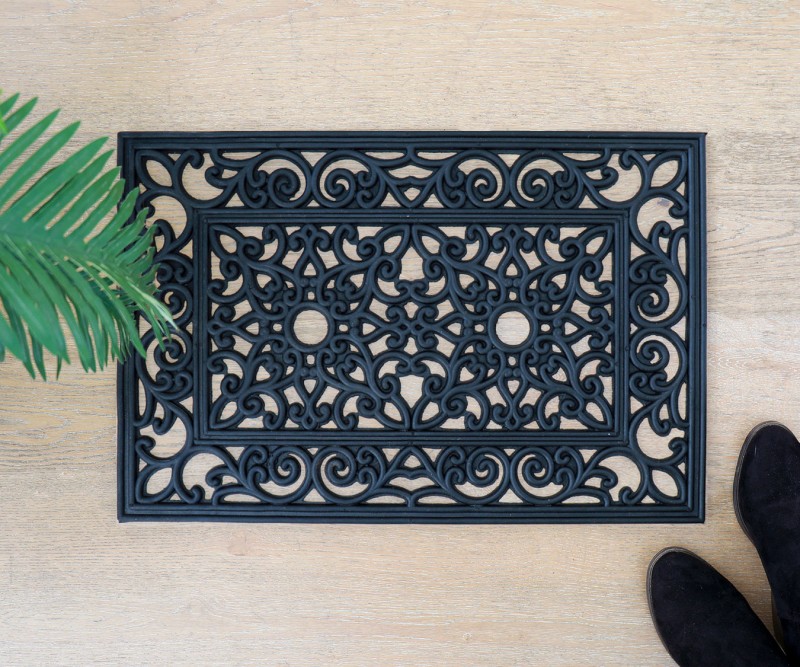 Kelston Rubber Wrought Iron Doormat