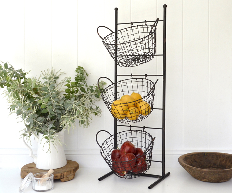 Mercato Basket Stand - Wire Fruit or Display Baskets on ...