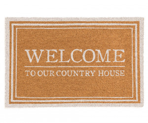 White Welcome To Our Country House Doormat