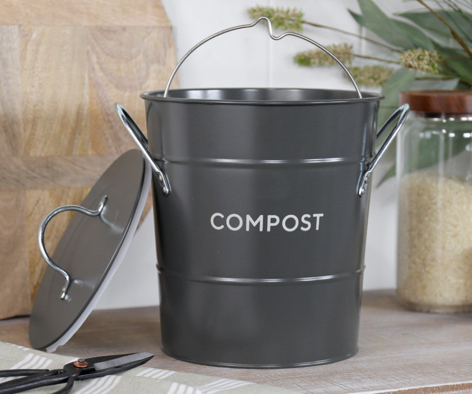 Kitchen Compost Bin - Charcoal