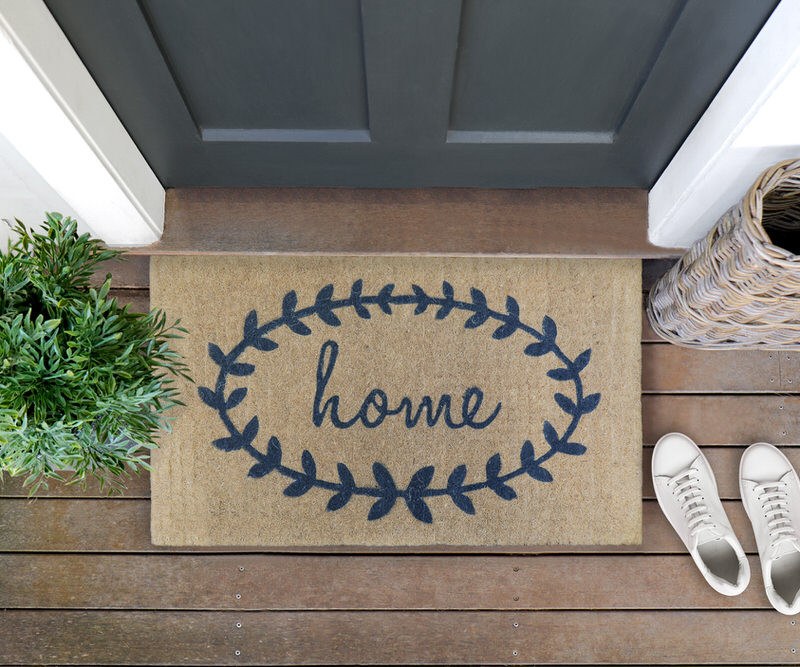 Home Wreath Doormat