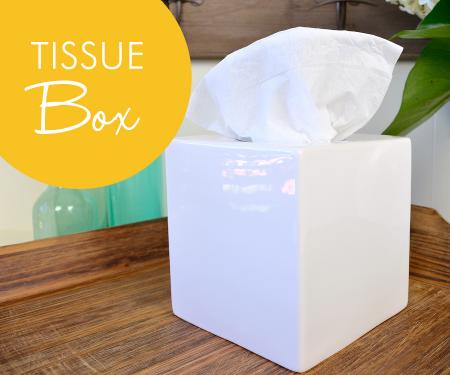 tissue box cover ceramic