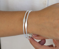 Folklore Set 2 Silver Bangles