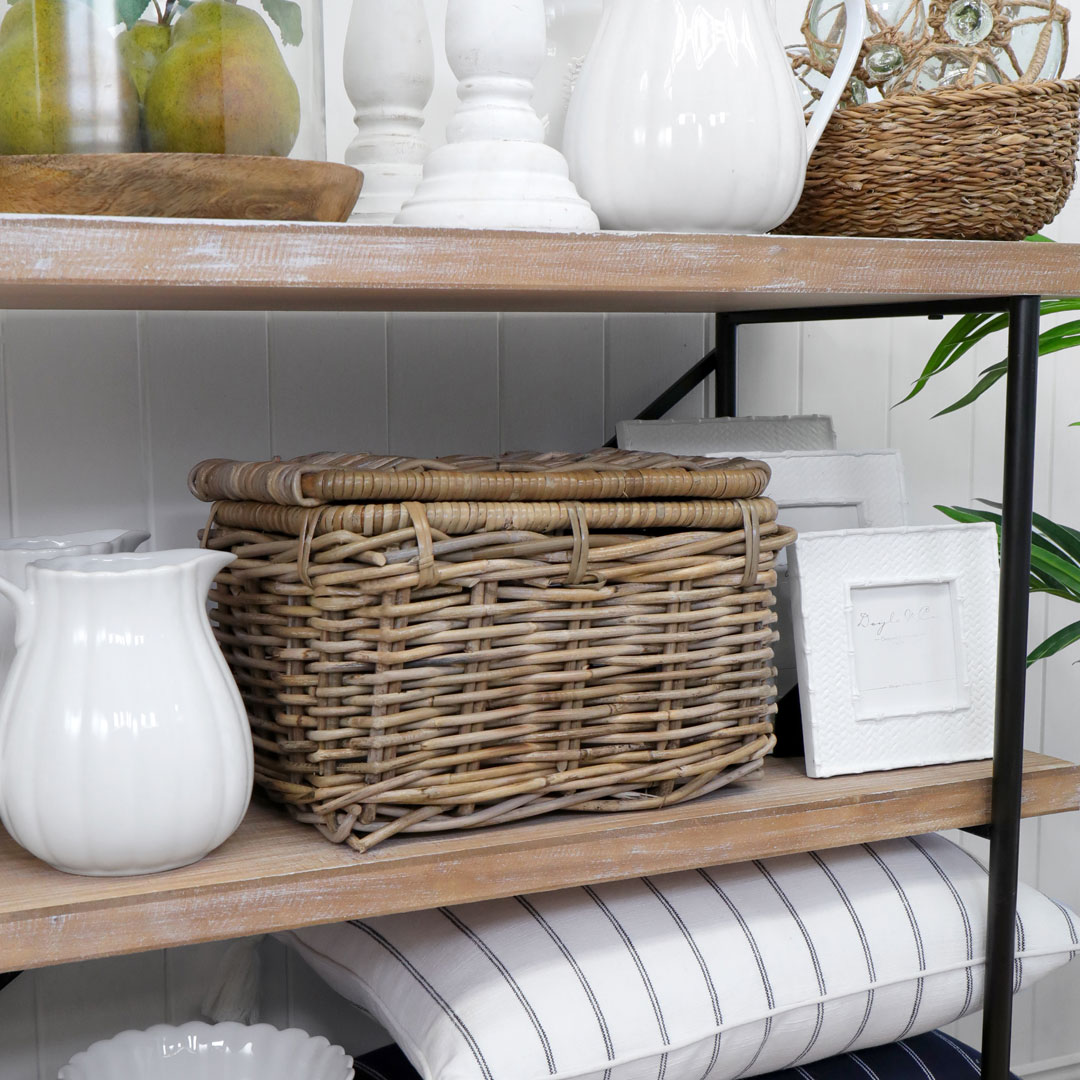 Wicker Baskets Add Warmth & Function